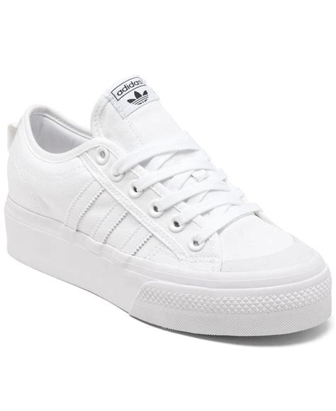 witte adidas sneakers|adidas white casual sneakers.